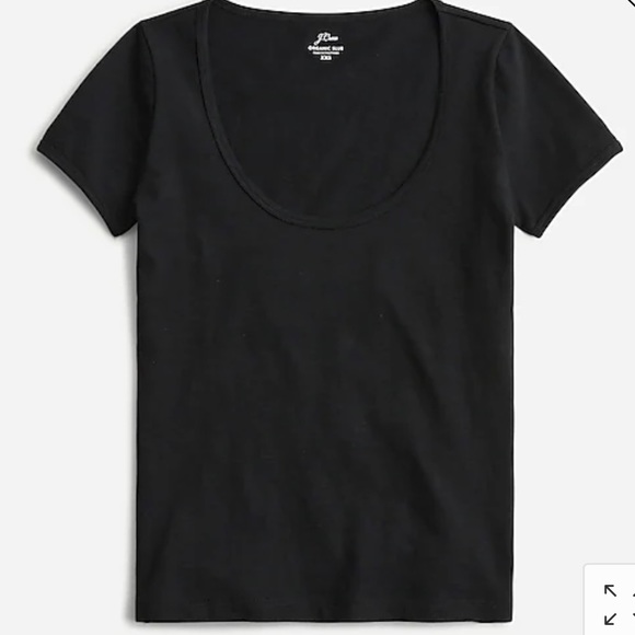 J. Crew Tops - J. Crew Cropped Organic Slub Cotton Scoopneck T-shirt - NWT!